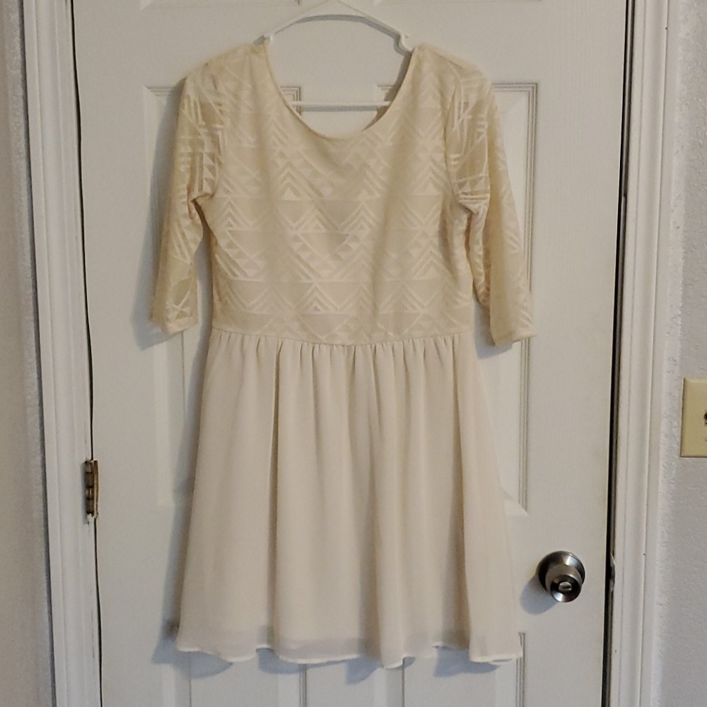 Cream Dress